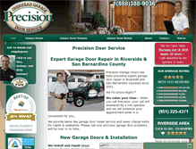 Tablet Screenshot of garagedoorriversideca.com